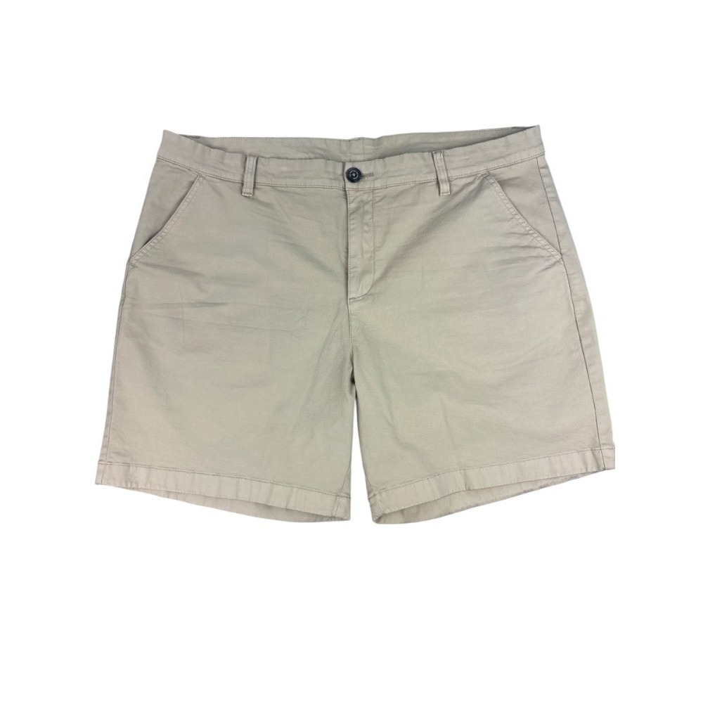Chubbies Men's 40 Khaki Stretch Twill Chino Shorts 7" Inseam Flat Front Preppy
